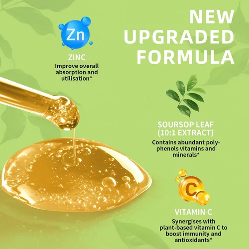 Miniatura 2 de Extracto de hojas de guanábana pura Lukaree, gotas líquidas de amargos de graviola concentradas 10X para inmunidad, digestión y energía, extraídas