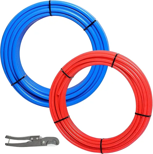 Miniatura 9 de HeSun Tubo PEX-A de 1/2 pulgada, 2 tubos Pex A de 100 pies para fontanería de agua caliente/fría, compatible con plomería de expansión, 200 pies