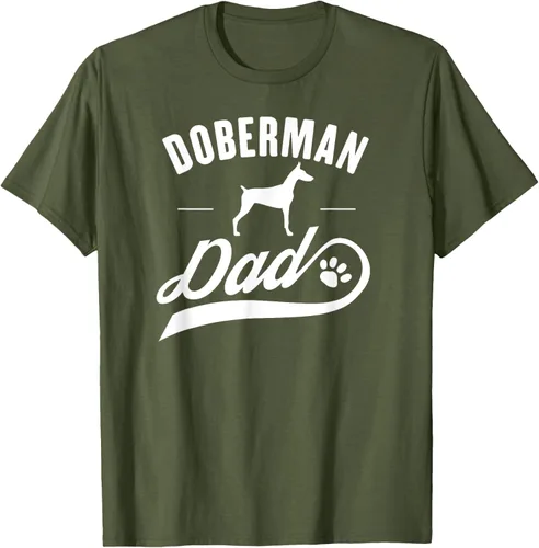 Miniatura 49 de Doberman Dad - Camiseta para amante del dueño del perro, Negro, S