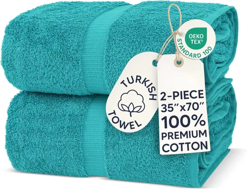 Miniatura 43 de Chakir Turkish Linens - Toallas turcas de 100% algodón, suaves y absorbentes (4 paños, color gris)