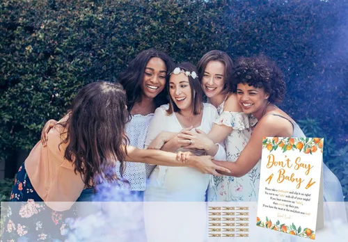 Miniatura 5 de Juego de pinzas para ropa de bebé, juego Little Cutie Baby Shower, un letrero de 8 x 11 y 50 mini pinzas naturales para la ropa, género neutro