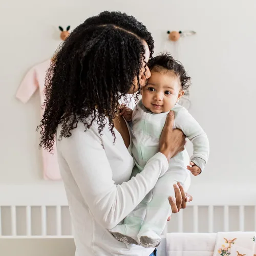 Miniatura 3 de Burts Bees Baby - Pijama de una pieza enterizo de bebé de 100 algodón orgánico con cremallera frontal para dormir