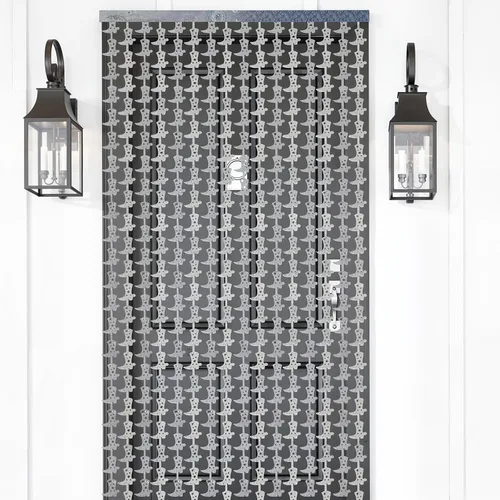 Miniatura 7 de Paquete de 2 cortinas de flecos de aluminio para botas de vaquera, 3.3 x 6.6 pies, telón de fondo metálico iridiscente para cabina de fotos