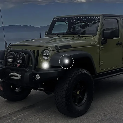 Miniatura 6 de Luces de posición laterales compatibles con Wrangler JK 2007-2018, luces LED completas para guardabarros delanteros, favoritas de los entusiastas