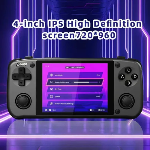 Miniatura 5 de Unico Handheld Game Console, Portable Pocket Player, Pre-Loaded 40 SNK Classic Games, Including King of Fighters, Metal Slug, etc., 4" IPS Screen