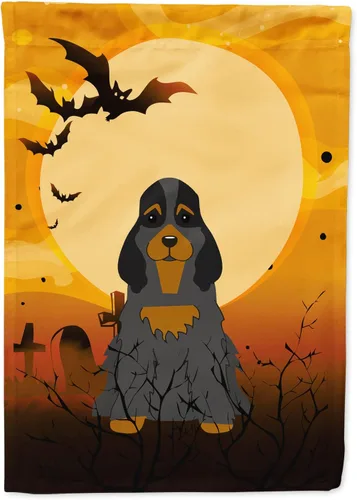 Miniatura 89 de Caroline's Treasures BB4307GF - Bandera de Halloween Airedale para jardín, bandera decorativa para patio exterior, obras de arte de patio, macizos