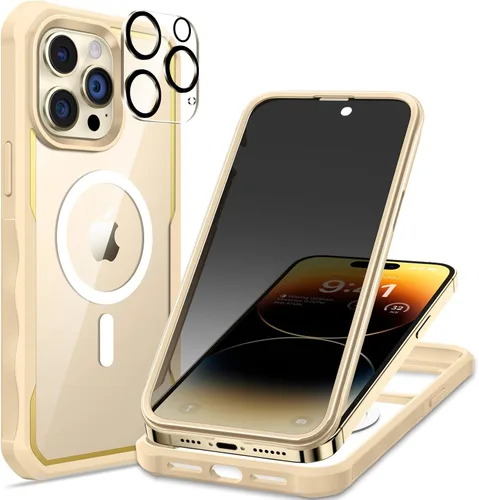 Miniatura 48 de seacosmo para iPhone Air Funda, Carcasa Completa con Protector de Privacidad de Vidrio Templado 9H Integrado y Protector de Lente de Cámara