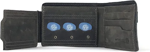 Miniatura 6 de Anthology Gear Cartera de cuero de grano completo con soporte para púas de guitarra