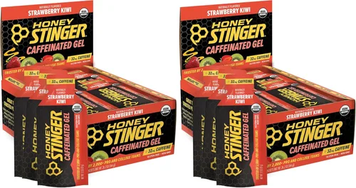 Miniatura 18 de Honey Stinger Gold Energy Gel, sin gluten y sin cafeína, para ejercicio, correr y rendimiento, nutrición deportiva para el hogar y el gimnasio, pre