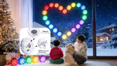 Miniatura 3 de LOFTEK Luces LED sumergibles con control remoto, 13 luces LED de piscina para piscina enterrada y elevada con imanes y ventosas, 16 luces