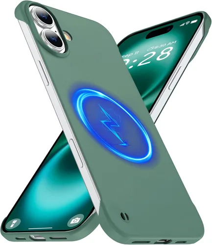 Miniatura 26 de GRECAZO Funda magnética delgada para iPhone 15 Plus de 6.7 pulgadas (2023), ultrafina, ligera, duradera, sin marco, mate, rígida, MagSafe con anillo