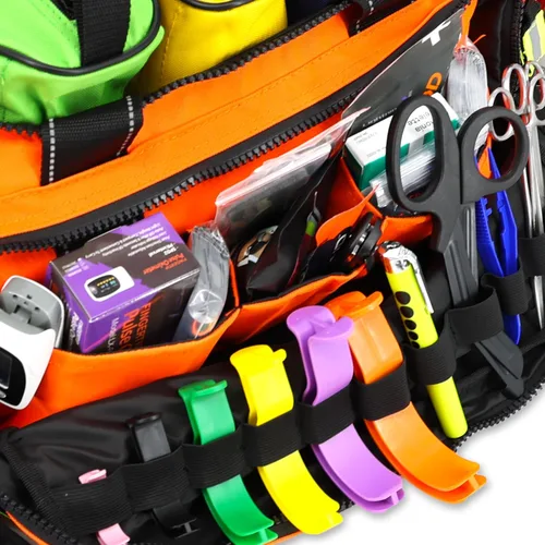 Miniatura 4 de Lightning X Premium Stocked - Bolsa médica modular EMS/EMT Trauma de primeros auxilios + kit Naranja