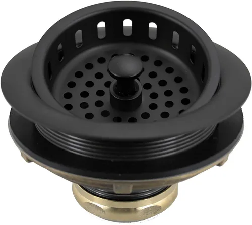 Miniatura 7 de Westbrass D214-05 - Colador grande para fregadero de cocina estilo poste de 3-1/2 pulgadas, níquel pulido
