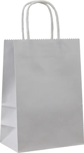 Miniatura 21 de 25 bolsas de regalo pequeñas de papel kraft morado claro, bolsas de regalo moradas con asas para recuerdos de fiesta (8.2 x 6 x 3.1 pulgadas)