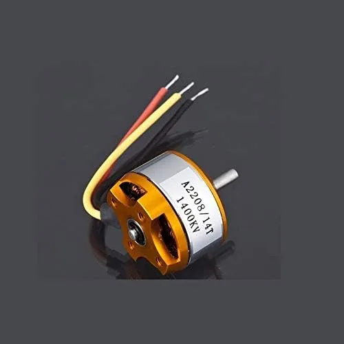 Pieza de repuesto para 1 Uds Motor El Ctrico Sin Escobillas DC A2208 KV1100 KV1400 KV2600 PARA AVIONES RC/barco/veh Culo Modelo Planeador Avi N Kit