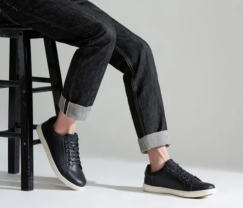 Miniatura 6 de Jousen - Zapatos deportivos para hombre, 3 ojales, estilo simple casual