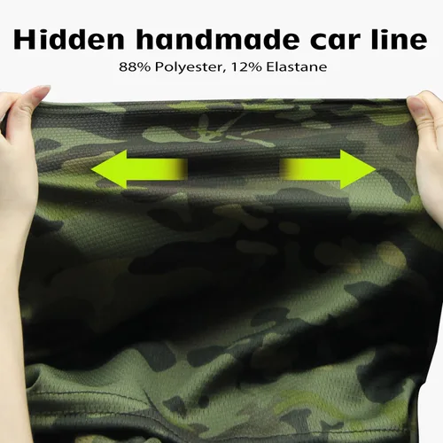 Miniatura 3 de Máscara facial de camuflaje militar, bandana, pasamontañas, capucha para hombres y mujeres, entrenamiento táctico, ciclismo, esquí, resistente al
