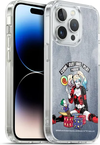 Miniatura 37 de Head Case Designs Funda de gel suave con licencia oficial de Batman DC Comics Love Hate Joker Harley Quinn Graphics [protección de grado militar]