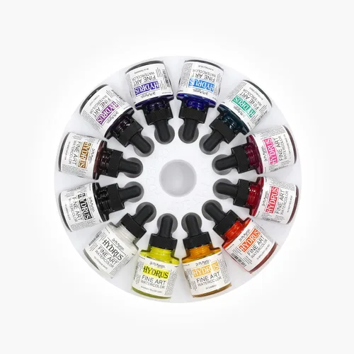 Miniatura 2 de Dr. Ph. Martin Botellas de acuarela para bellas artes Hydrus, de 1.0 oz, Juego de 12 (Juego 1)