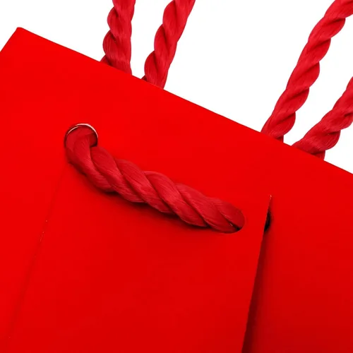 Miniatura 5 de OccasionALL Pequeñas bolsas de regalo rojas con asas, pequeñas bolsas de regalo de papel para recuerdos de fiesta, bodas, cumpleaños y uso