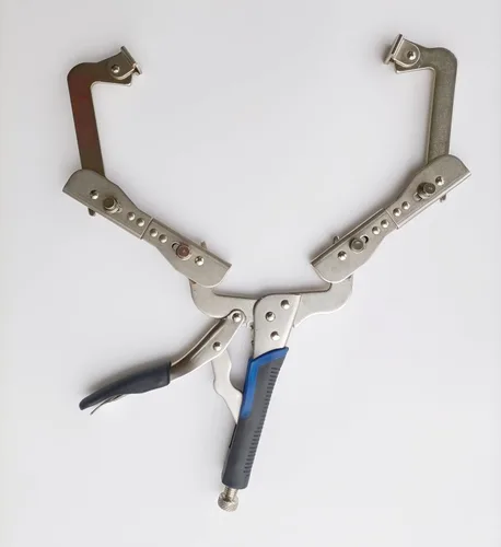 Miniatura 6 de Xiao & Dao Pro 15Iuch Alicates de bloqueo con abrazadera en C con almohadillas giratorias, herramientas de montaje de clips, carpintería