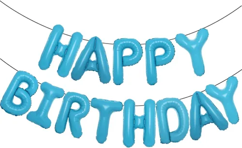 Miniatura 10 de Accevo Cartel de globos negros con letras Happy Birthday, 16 pulgadas, papel de aluminio, letras 3D, feliz cumpleaños para niños, adultos, unisex