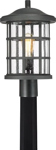 Miniatura 5 de Quoizel CSE9010EK Crusade - Soporte de poste para exteriores, 1 luz, 150 vatios, negro tierra (17 pulgadas de alto x 10 pulgadas de ancho)