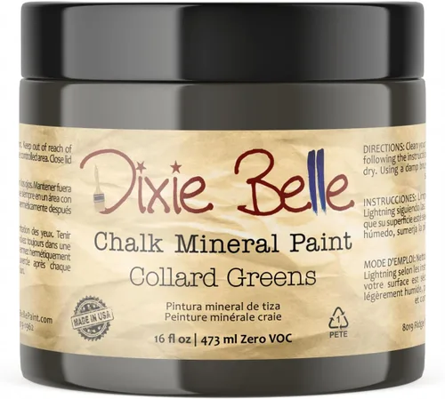 Miniatura 21 de Dixie Belle Paint Company - Pintura con acabado de tiza para muebles, color negro (Caviar), 1 galón, 128 fl oz, pintura mineral color rosa intenso