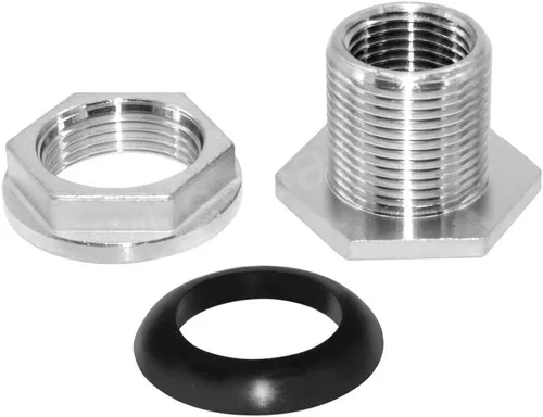 Miniatura 5 de Beduan Conector de Tanque de Agua de Mamparo Hembra de 1/2" de Acero Inoxidable Thru-Hull (Paquete de 5)
