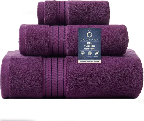 Miniatura 41 de COZYART - Juego de 3 toallas de baño de algodón, color naranja quemado, grandes y gruesas, 19.17 oz/yd², incluye 1 toalla de baño, 1 toalla de mano