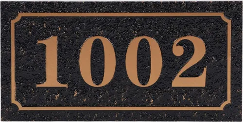 Miniatura 27 de GREUS Letrero personalizado con número de casa, placa de dirección personalizada, pizarra para interiores y exteriores, letreros decorativos