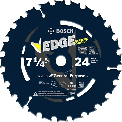 Miniatura 14 de BOSCH DCB760 - Hoja de sierra circular de 7-1/4 pulgadas con borde de 60 dientes para acabado extrafino