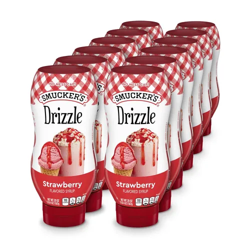 Miniatura 11 de Smucker's Drizzle - Jarabe con sabor a caramelo, 20 onzas, botellas exprimibles (paquete de 12)