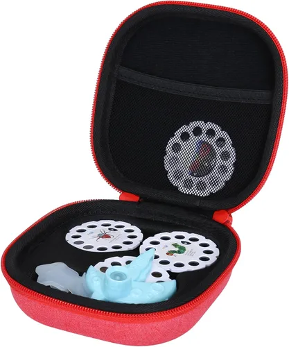 Miniatura 9 de Aenllosi Estuche de transporte rígido de repuesto para mini proyector Moonlite, paquete de regalo para hasta 20 carretes de cuentos, organizador