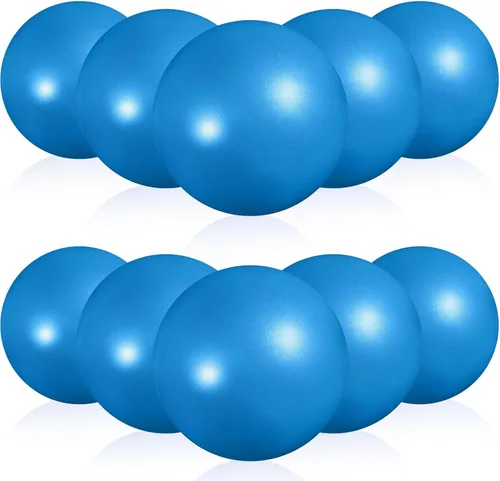 Miniatura 18 de Aoriher 10 pelotas pequeñas de pilates, de 9 pulgadas, mini pelotas de yoga antiestallidos y antideslizantes para estabilidad, fitness, terapia