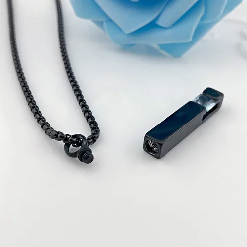 Miniatura 103 de YOUFENG collar con urna para cenizas, cubos de piedras natales, urna para cenizas humanas, collar de urna de cremación, relicario, recuerdo