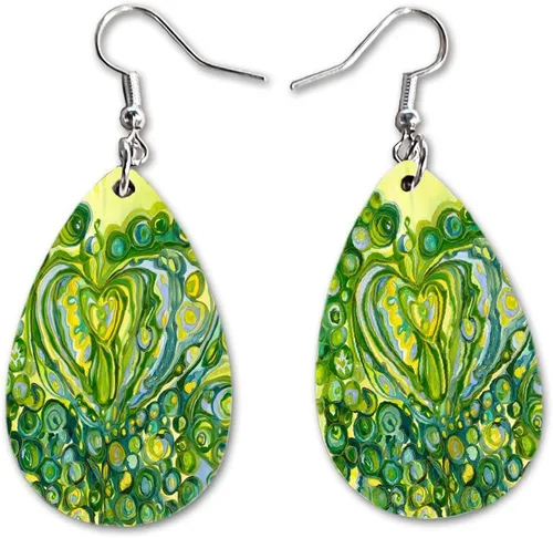 Miniatura 17 de Maureen Claffy Artist Collection Compassion Teardrop Dangle Earrings Set Cute Girls Womens Jewelry Earings Holiday Gifts Summer Decorations