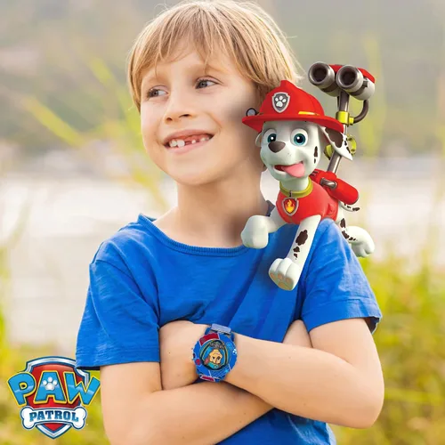 Miniatura 4 de Accutime Paw Patrol - Reloj digital para niños con caja azul, correa azul cómoda, fácil de abrochar, personaje oficial 3D en la esfera, seguro