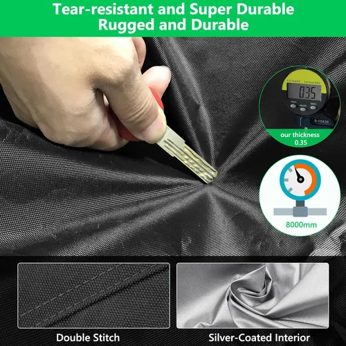 Miniatura 6 de AKEfit Cubierta de tractor, cubiertas de tractor impermeables resistentes, 420D Oxford impermeable, a prueba de polvo, protección UV, cubierta