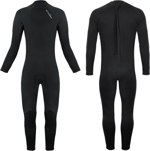 Miniatura 8 de OMGear - Traje de neopreno térmico para niños de 3 mm para niños y niñas jóvenes, niños, traje de neopreno para niños para aguas frías, manga Negro