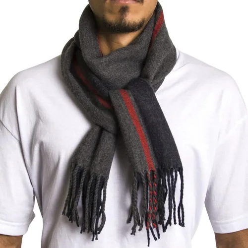 Miniatura 63 de Alpine Swiss Bufanda a cuadros para hombre, ultra suave, chal de invierno, cálido, ligero, para clima frío