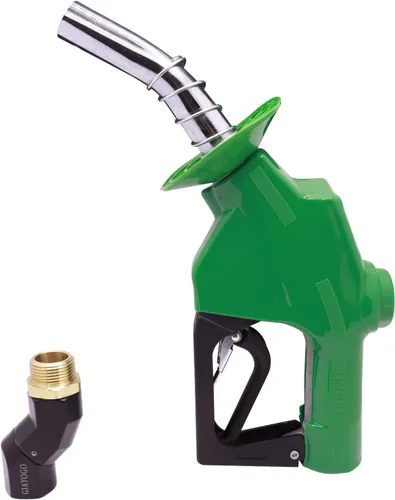 Miniatura 8 de Boquilla de combustible de 1 pulgada NPT con apagado automático verde para bomba de gasolina, boquilla resistente con manguera de combustible