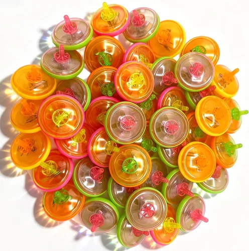 Miniatura 4 de PROLOSO 100 piezas iluminan para arriba Spinning Tops LED intermitentes con giroscopio