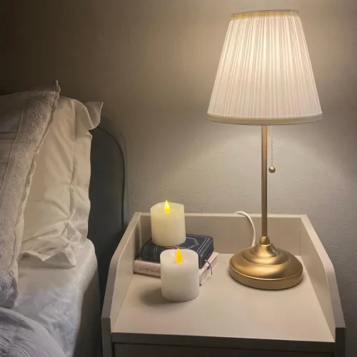 Miniatura 4 de Juego de 2 Velas sin llama parpadeantes de 3x3 pulgadas, cera real LED, pilas de 600 horas, velas con temporizador y control remoto, para bodas
