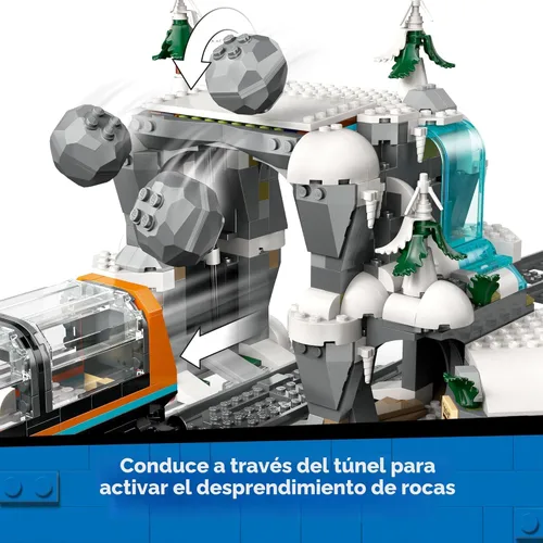Miniatura 5 de LEGO City Explorers' Arctic Polar Express Train Set - Juguetes de construcción y aprendizaje para niños - Tren a control remoto para niños y niñas