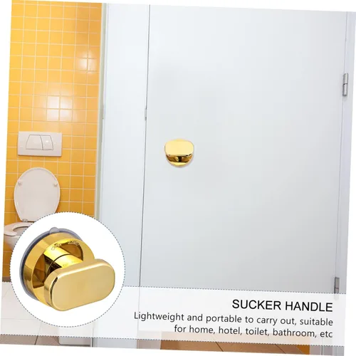 Miniatura 7 de Housoutil Barra de agarre de seguridad con mango de ventosa, barra de agarre para baño, soporte de pared resistente para baño de 3 piezas
