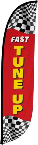 Miniatura 8 de LookOurWay Bandera de plumas, bandera publicitaria de 12 pies de alto para promoción de negocios y eventos, solo bandera, detalles automáticos