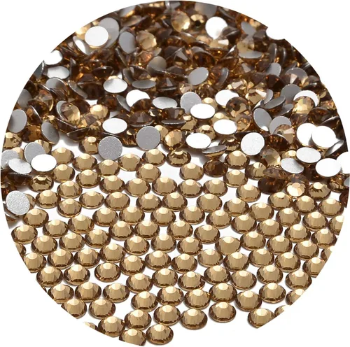 Miniatura 81 de NCB 288 diamantes de imitación de cristal redondos para arte de uñas, con parte trasera plana, para hacer accesorios de bricolaje, zapatos, ropa
