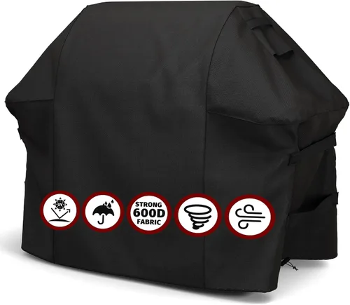 Miniatura 13 de SHINESTAR Funda para parrilla al aire libre, se adapta a Weber Spirit 200 y Spirit II 200 parrilla de gas 600D Oxford resistente a prueba de agua