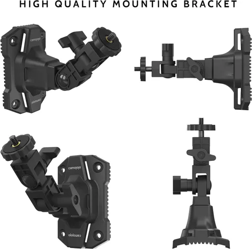 Miniatura 2 de Soporte de montaje para cámaras de sendero Camojojo con inserto roscado de 1/4" -20, soporte ajustable giratorio 360° para accesorios